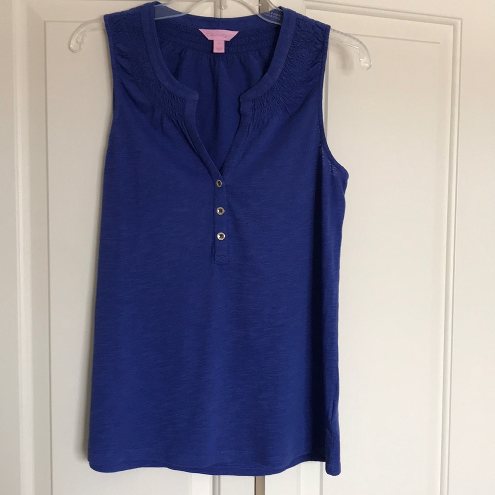 Lilly Pulitzer Essie Shirt - Blue size Small